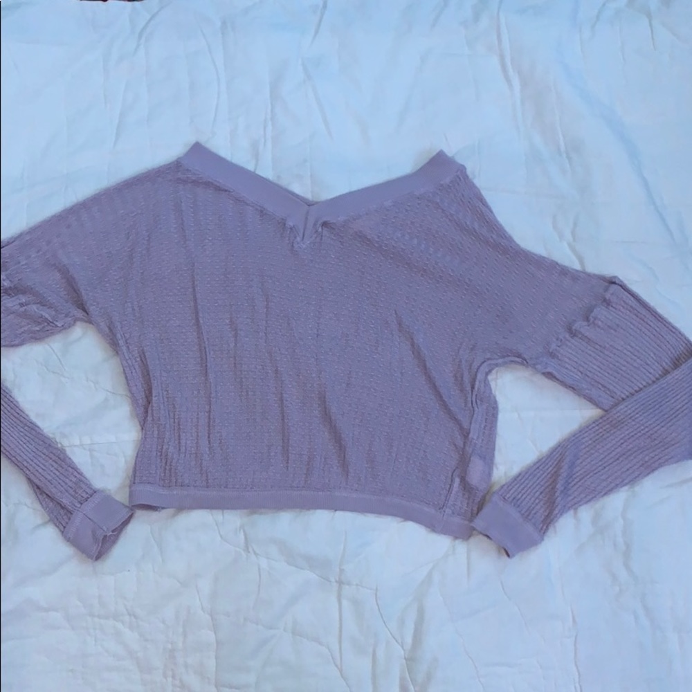 Purple crop top